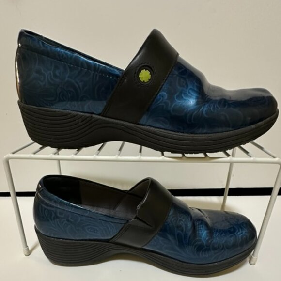 Dansko Work Wonders by Dansko Size 38 US 7.5-8 Clog Turquoise Print W001739702 - Picture 9 of 10